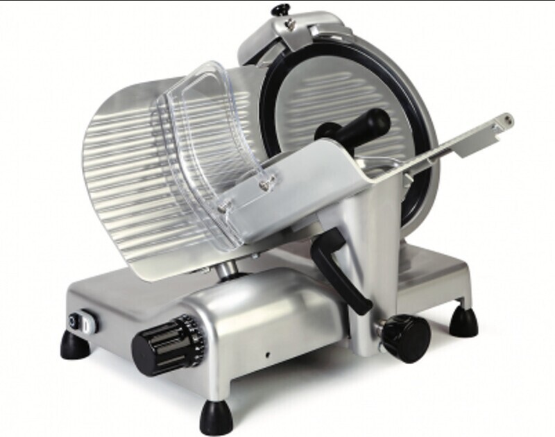 AFFETTATRICE PROFESSIONALE in ALLUMINIO ANODIZZATO a GRAVITA' - mod. "S 350 M BLC CEP" LINEA TOP