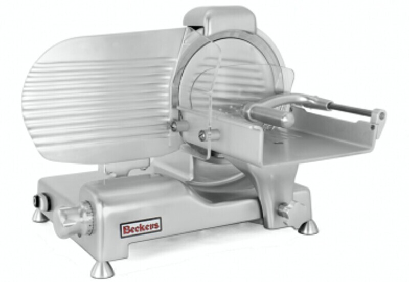 AFFETTATRICE PROFESSIONALE VERTICALE PER CARNE in ALLUMINIO ANODIZZATO - mod. "VRT C 350 CEP BLC" LINEA PLUS