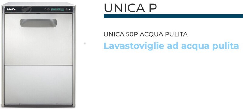 LAVAPIATTI a CESTO QUADRO SERIE PLUS ACQUA PULITA mod. "UNICA 50P" misura del cesto  cm 50x50
MONOFASE......POMPA di SCARICO