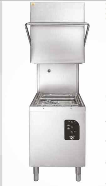 LAVAPIATTI a CAPOT, CESTO QUADRO SERIE PLUS mod. "T 110E" misura del cesto  cm 50x50
TRIFASE
POMPA di SCARICO