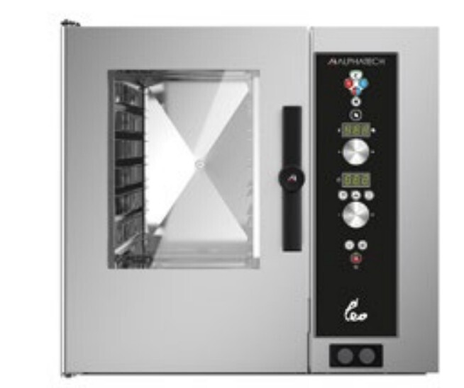 FORNO a CONVEZIONE a GAS METANO/GPL "LEO" per  7 TEGLIE GN 1/1 - cm 40x60 - CONTROLLO ELETTRONICO "S"