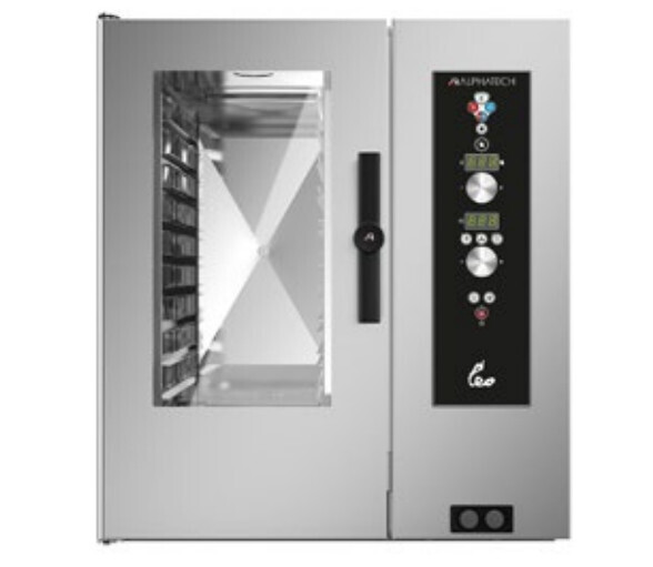 FORNO a CONVEZIONE a GAS METANO/GPL "LEO" per  10 TEGLIE GN 1/1 - cm 40x60 - CONTROLLO ELETTRONICO "S"