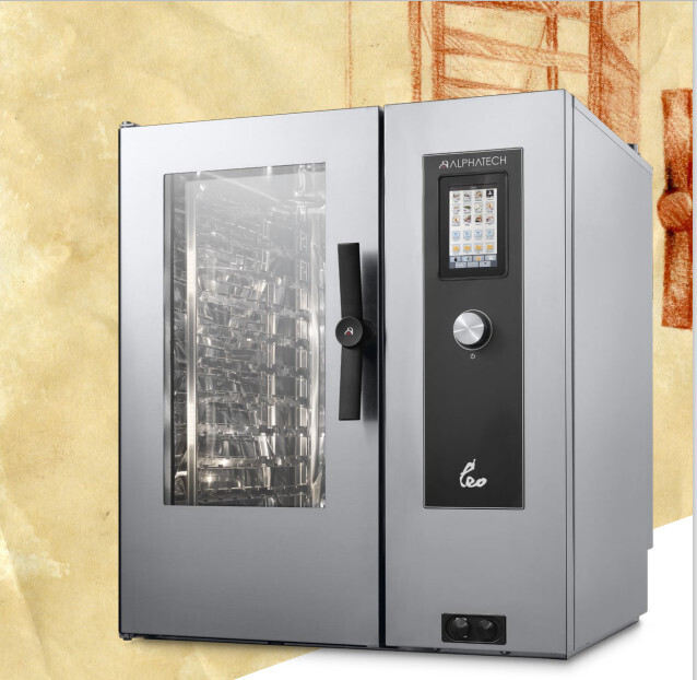 FORNO a CONVEZIONE ELETTRICO "LEO" per  7 TEGLIE GN 1/1 - cm 40x60 - CONTROLLO ELETTRONICO PANNELLO TOUCH "T"