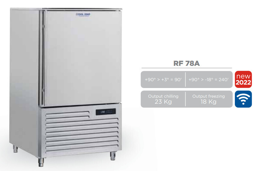 Abbattitore rapido di temperatura, serie PLUS "INDUSTRY 4.0"  7 teglie GN 1/1 o 7 teglie 60x40