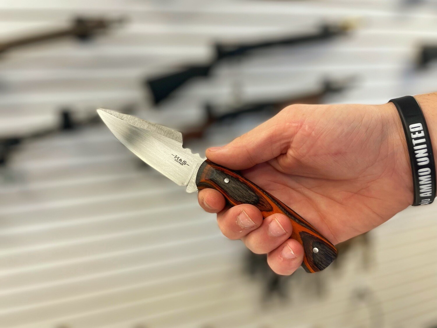 Alpha - Black and Orange Handle Knife