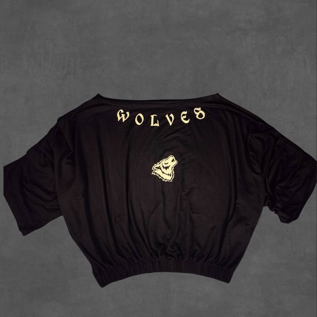 Bluza Crop Manga Murciélago