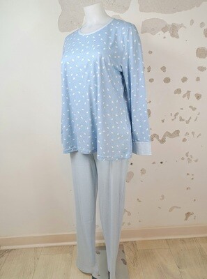 Ringella Pyjama a-lijn 68cm blaadje blauw 3511241