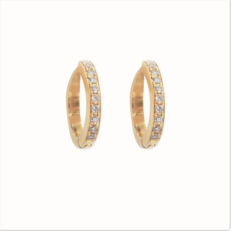 Yellow Hoop Earrings