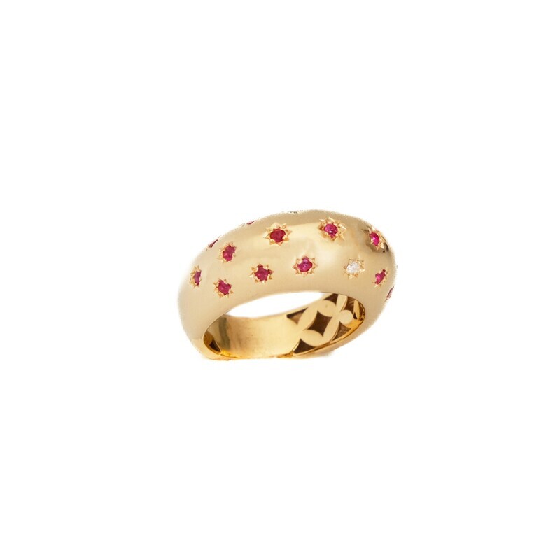 Ruby stars ring