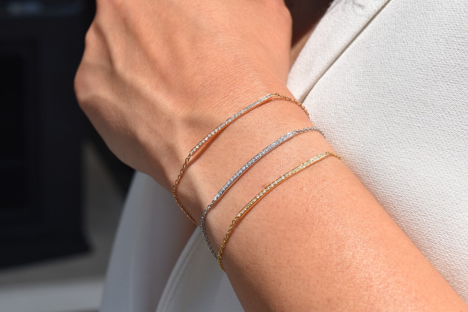 Rose Gold Tricolor Bracelet