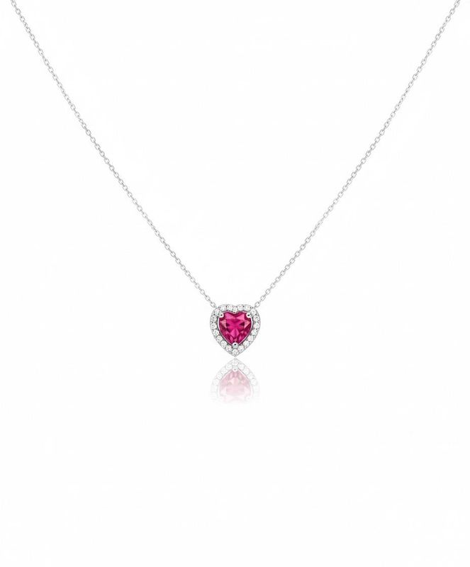Ruby heart necklace