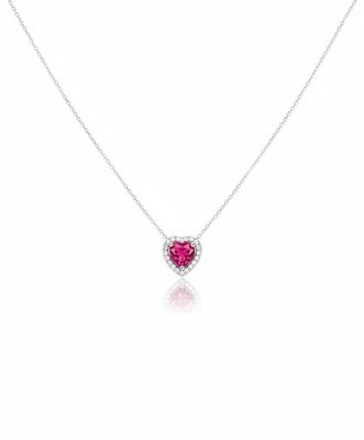 Ruby heart necklace