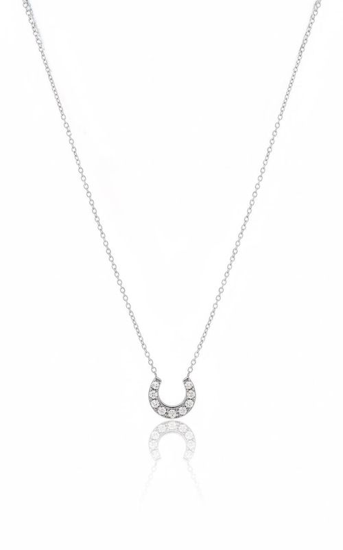 Celeste horseshoe pendant