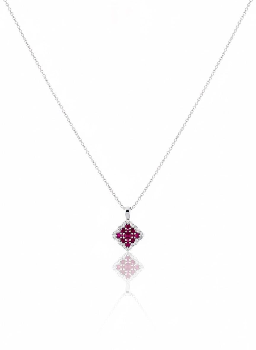 Luminous lozenge pendant