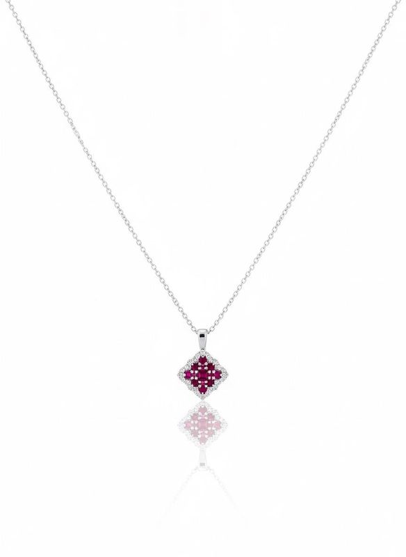 Luminous lozenge pendant