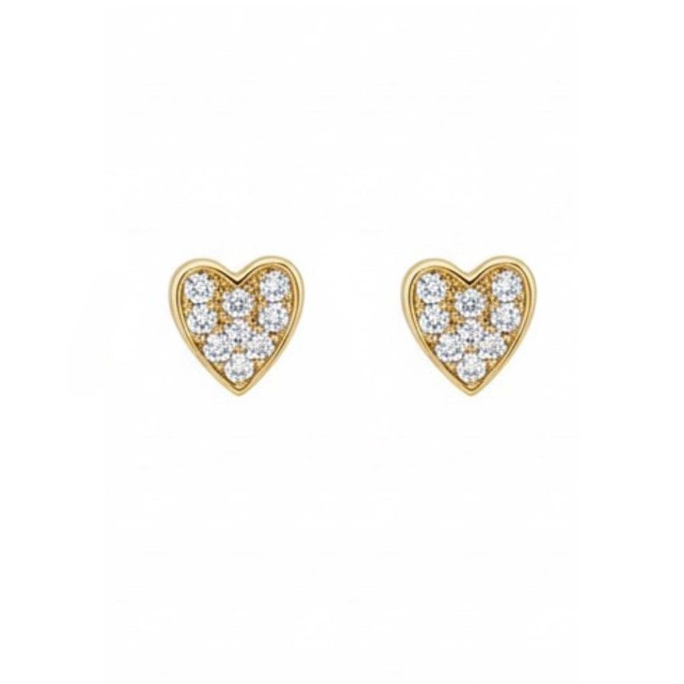 Yellow Heart Earrings