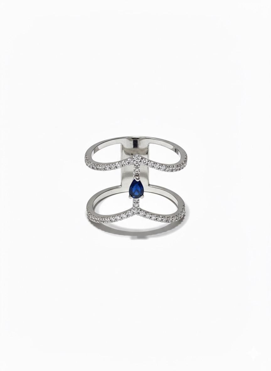Pear Sapphire ring