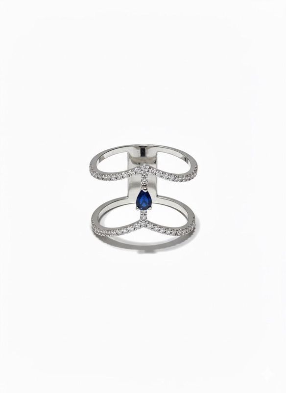 Pear Sapphire ring