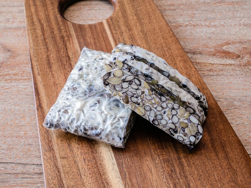 Fresh Unpasteurised Organic Black Bean Soy Tempeh