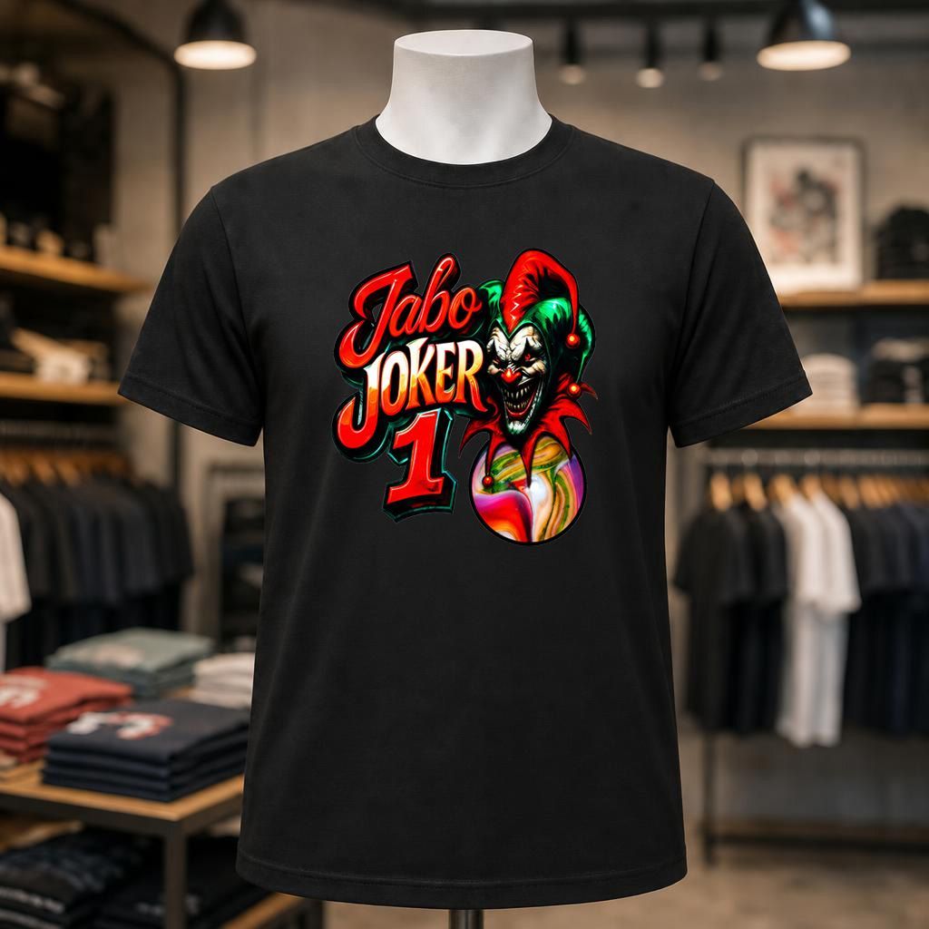 Joker 1 Short Sleeve Black Tee Shirt