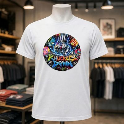 Knuckles Down Short Sleeve Shirt White Tee