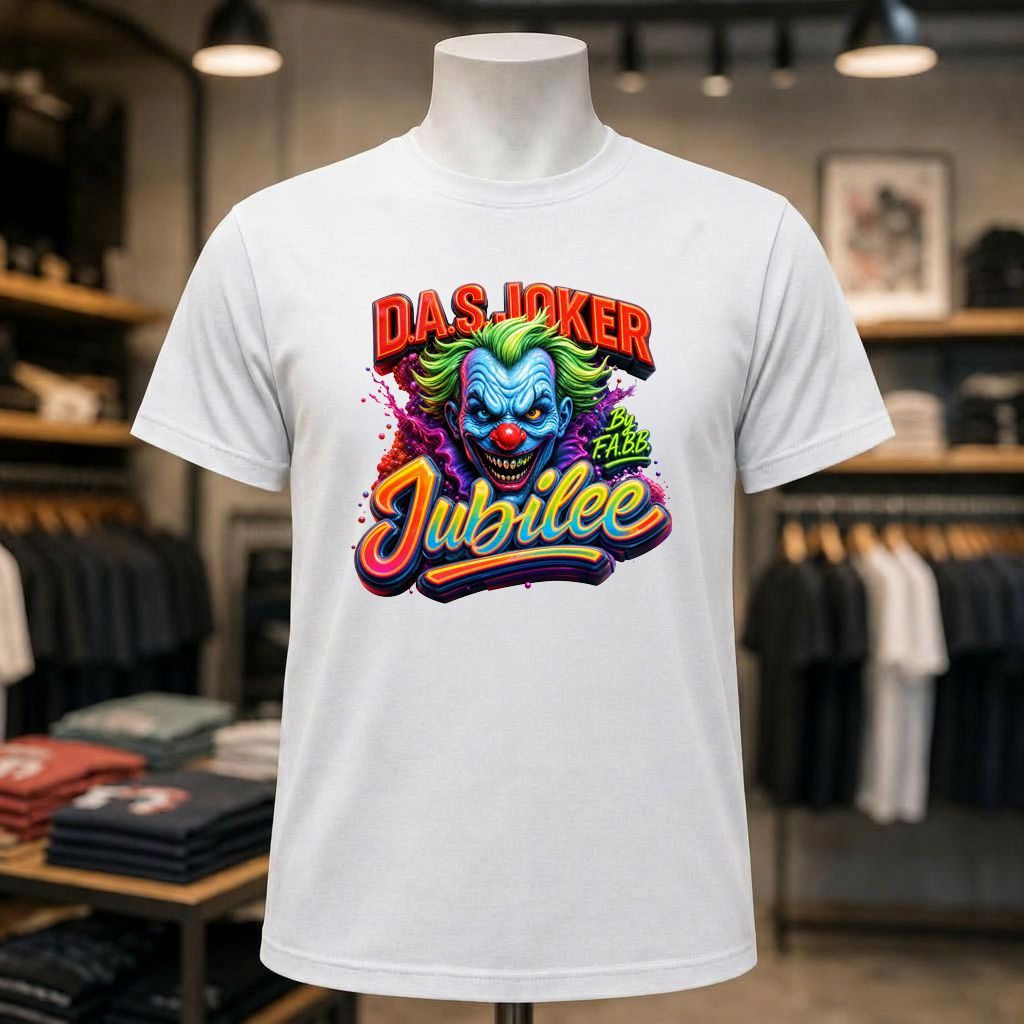 D.A.S. Joker Jubilee Short Sleeve White Tee Shirt