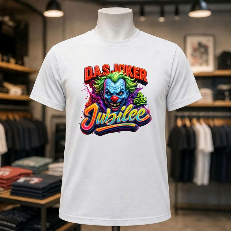 D.A.S. Joker Jubilee Short Sleeve White Tee Shirt