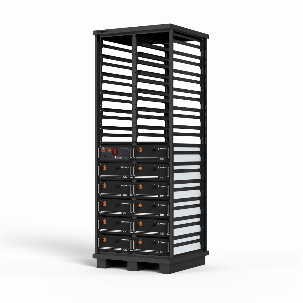 Pylontech M1C Batterieturm 52.096kWh (2er Rack ohne Türe)