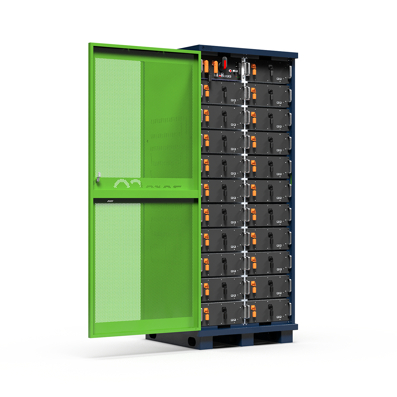 Pylontech M1C Batterieturm 99.456kWh (M1C-22 2er Rack mit Türe)