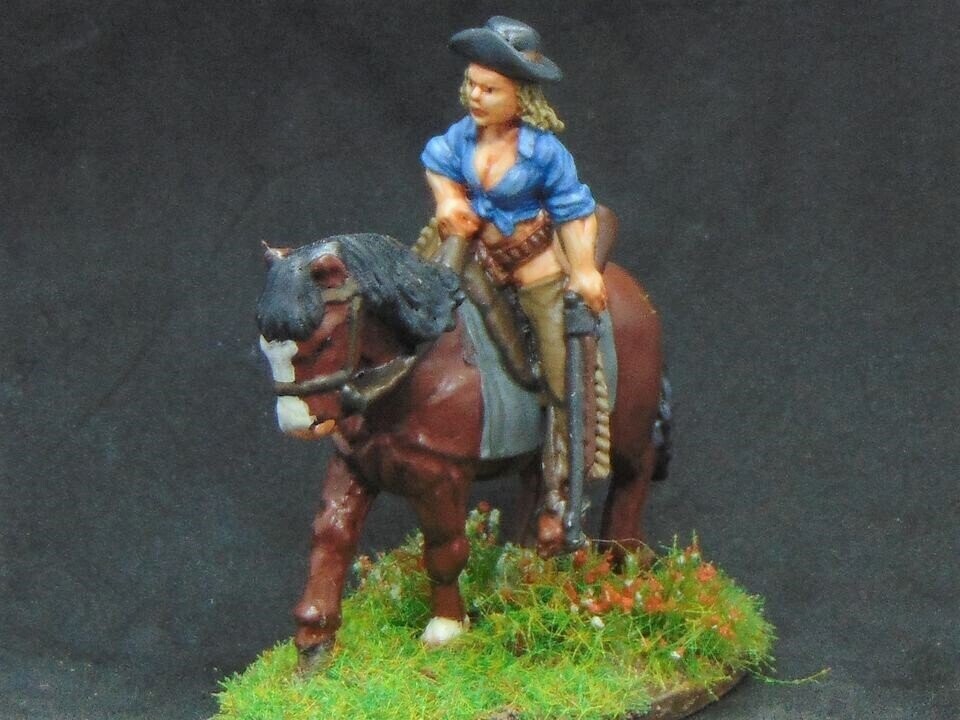 Doll Face Kitty - Wild West Outlaw (Mounted)