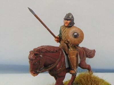 Mounted Reiver in Jack & Steel Bonnet with Lang Spear (Rider Only)