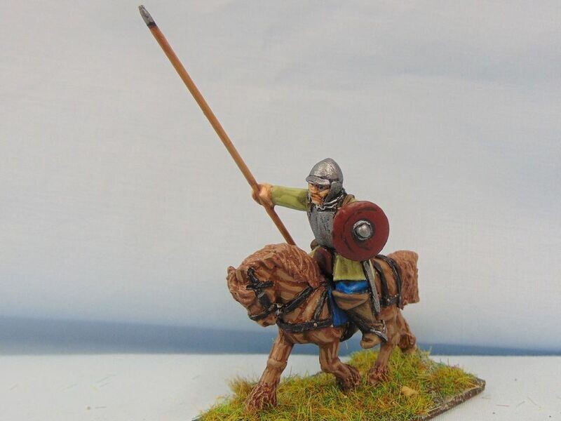 Mounted Reiver in Breastplate & Steel Bonnet with Choice of Weapons (Rider Only)
