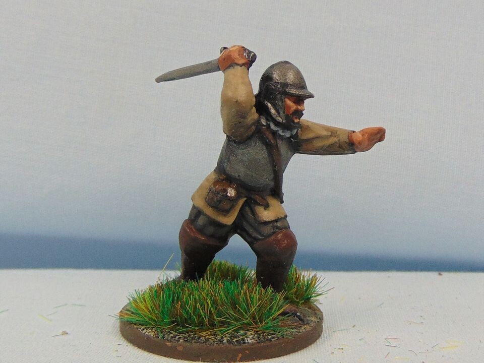 Dismounted Reiver in Breastplate & Steel Bonnet