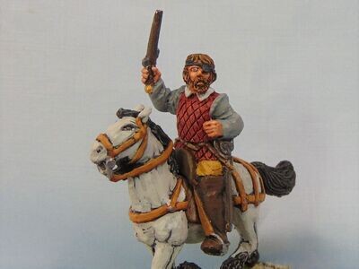 Mounted Veteran Reiver, or Broken Man,with Eye Patch & Dagg (Rider Only)