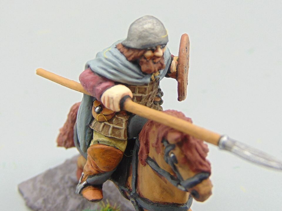 Mounted Reiver in Jack with Lang Spear (Rider Only)