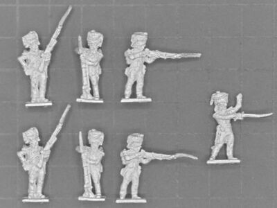 AB Figures, Napoleonic: Orange 2nd Nassau Usingen Regt Grenadier Co, including Officer