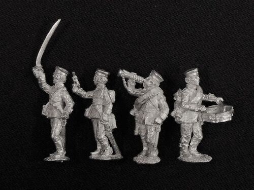 North Star, War of 1866: Prussian Infantry Officers & Musicians in Field Caps
