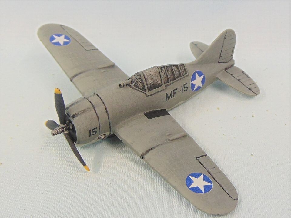Grade C - Armaments in Miniature - WW2 Pacific Theatre - USN Brewster Buffalo Fighter Aircraft