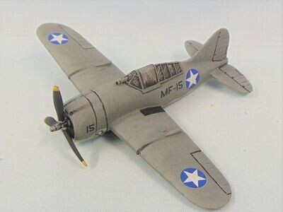 Grade C - Armaments in Miniature - WW2 Pacific Theatre - USN Brewster Buffalo Fighter Aircraft