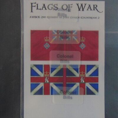 28mm, Flags of War, AWI: British Flags for 2nd Foot Guards