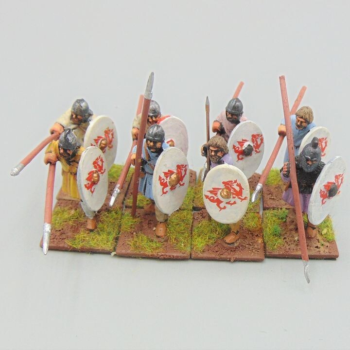 Grade D - Gripping Beast - Dark Ages - Romano British Mainly Unarmoured Infantry Spearmen