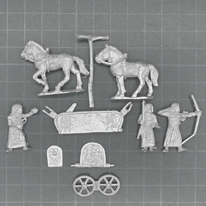 Wargames Foundry, New Kingdom Egyptian Light Chariot, Team& Crew