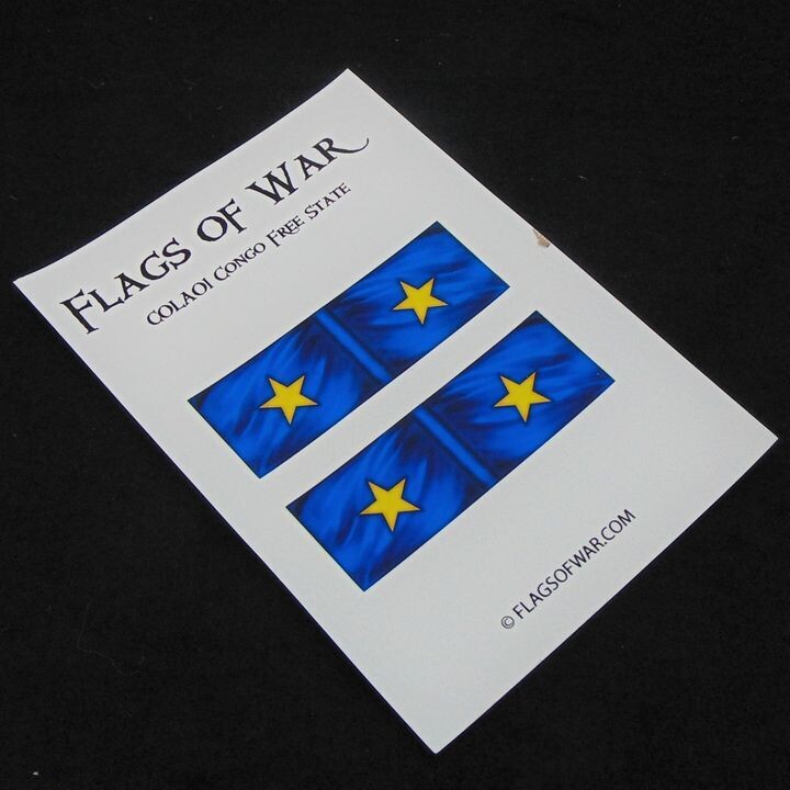 28mm, Flags of War, Colonial: Congo Free State Flags