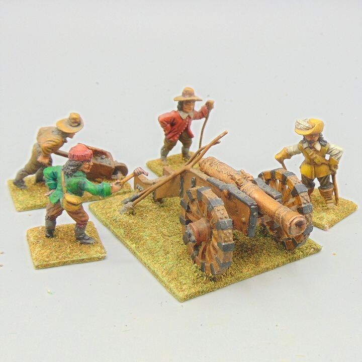 Grade C - Front Rank Miniatures- ECW - Heavy Cannon & Crew