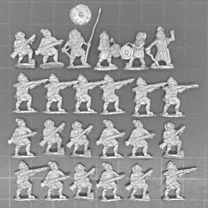 Grumpy Miniatures, Java/Malayan: Musketeer Unit