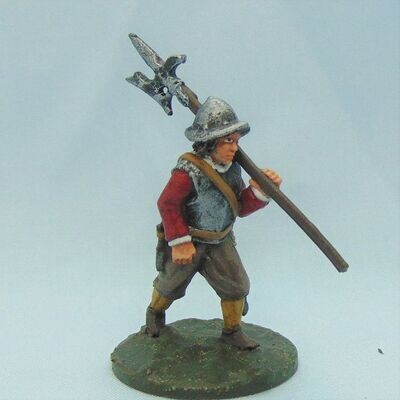 Garrison Halberdier/Pikeman/Standard Bearer, Marching