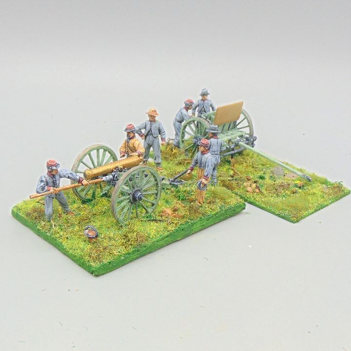 Grade C - Perry Miniatures, ACW: Confederate Cannon, Limber & Crew