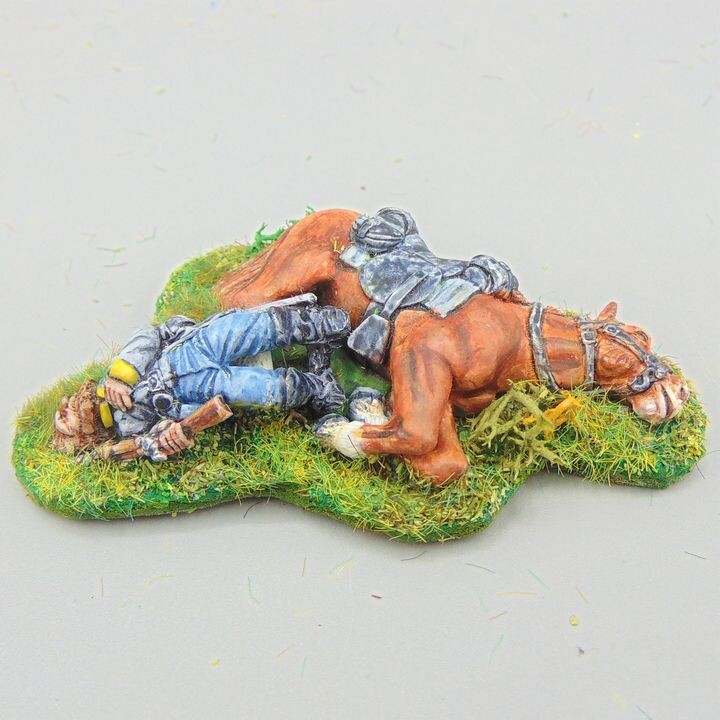 Grade C - Dixon Miniatures, ACW: Confederate Cavalry Casualty Grade C - Dixon Miniatures, ACW: Confederate Cavalry Casualty