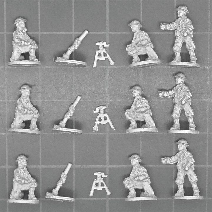 Eureka Miniatures, WW2: 1941 US Marine Mortar Teams