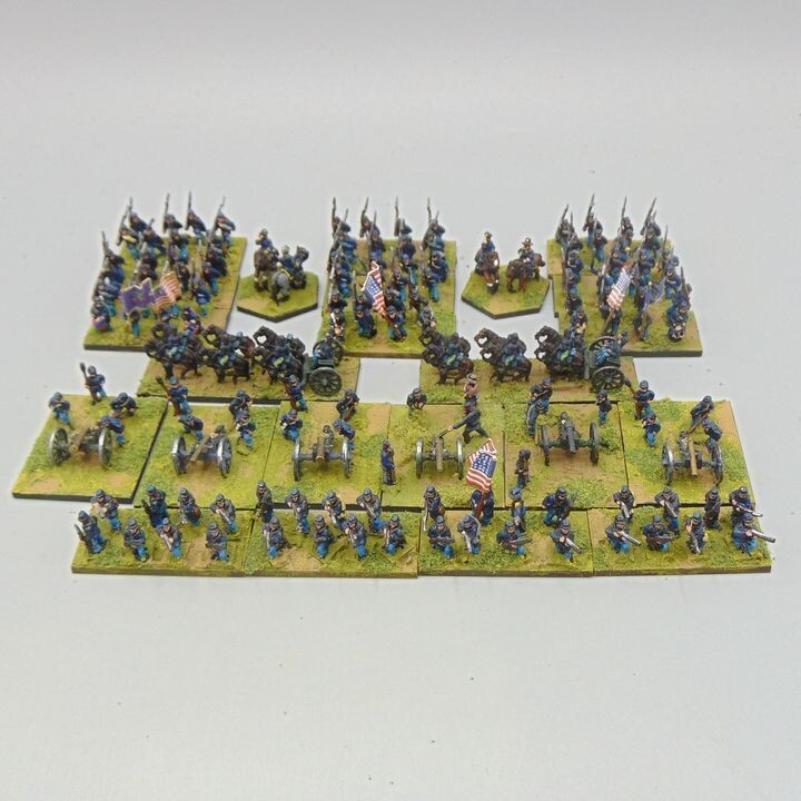 Grade D, Pendraken Miniatures - ACW, Union Infantry, Artillery & Command